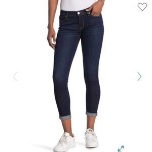Hudson Harkin super skinny cropped cuff jeans